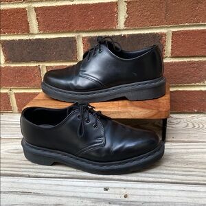 Mono Black Leather 1461 Dr. Martens Shoes